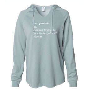 Ladies Sweater - Am I perfect?