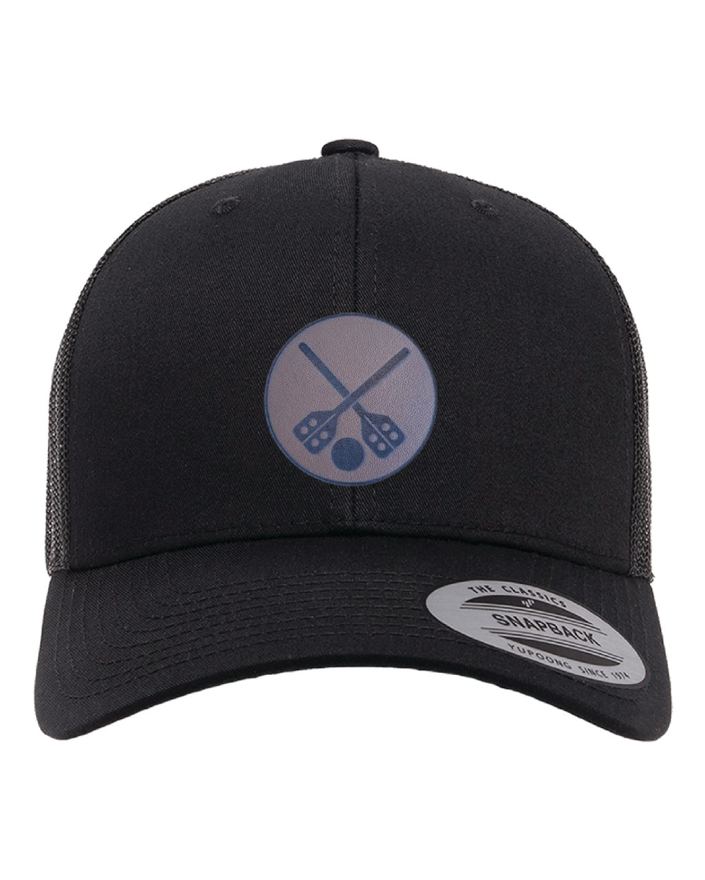 Ball Cap with Broomball Leather Patch