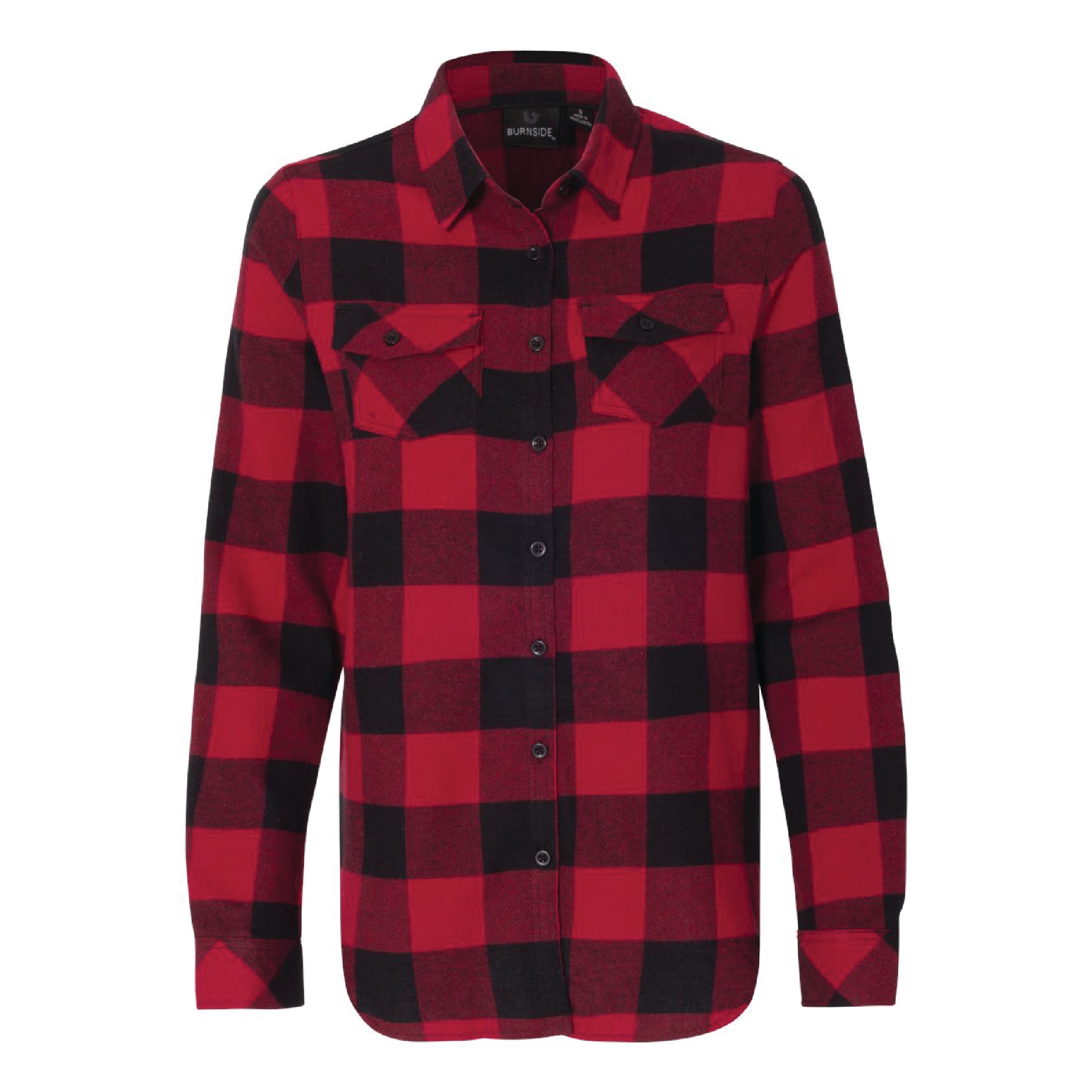 Ladies - Buffalo Plaid Long Sleeve Flannel