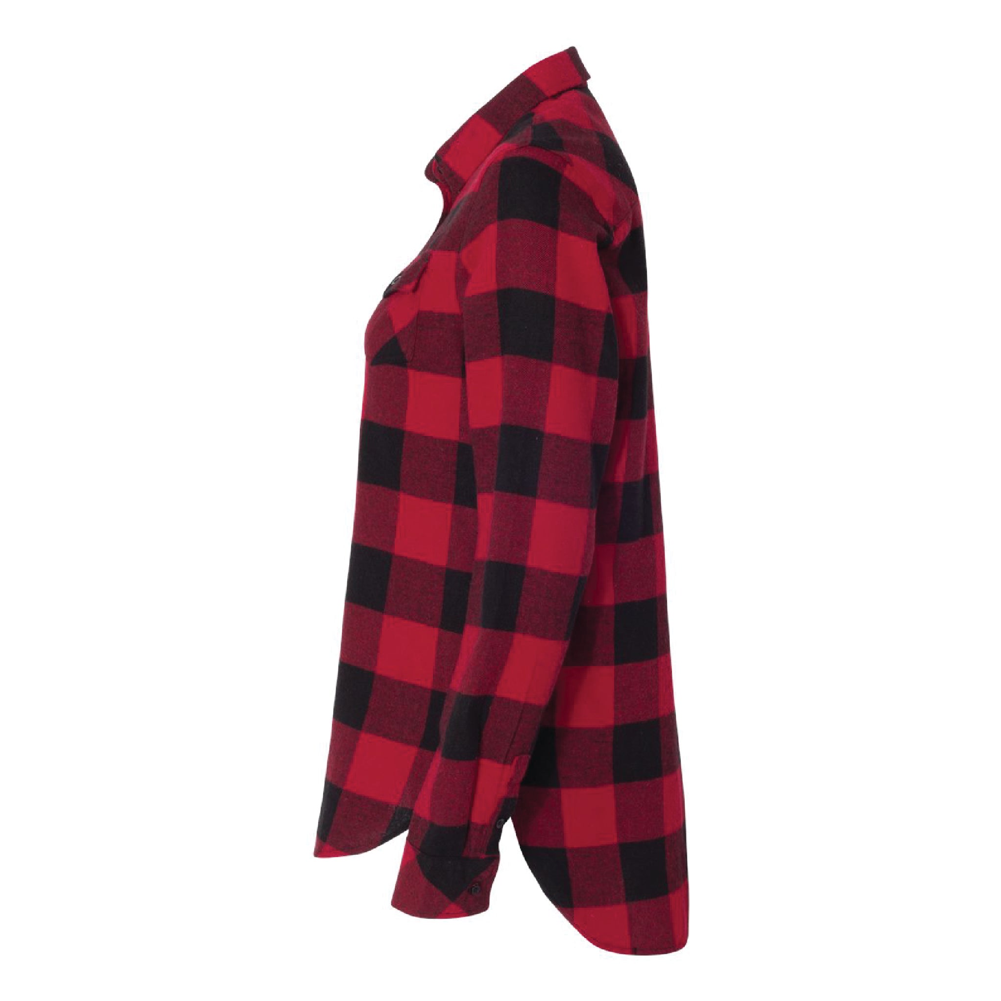 Ladies - Buffalo Plaid Long Sleeve Flannel