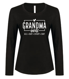 Ladies - Long Sleeve Tee Grandma Mode