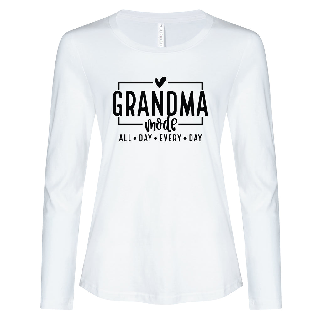 Ladies - Long Sleeve Tee Grandma Mode