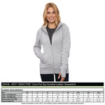 Ladies Full Zip Sweater - I'm Over it