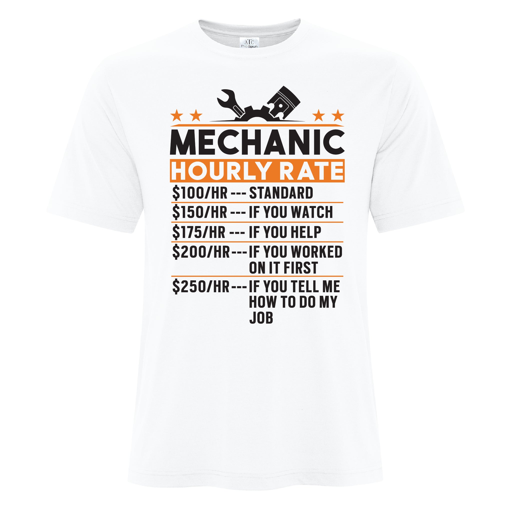 Mens - Mechanic Hourly Rate