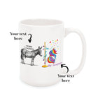 Mug - Custom Donkey VS Unicorn