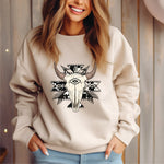 Long Sleeve Sweater - Crew Neck Western