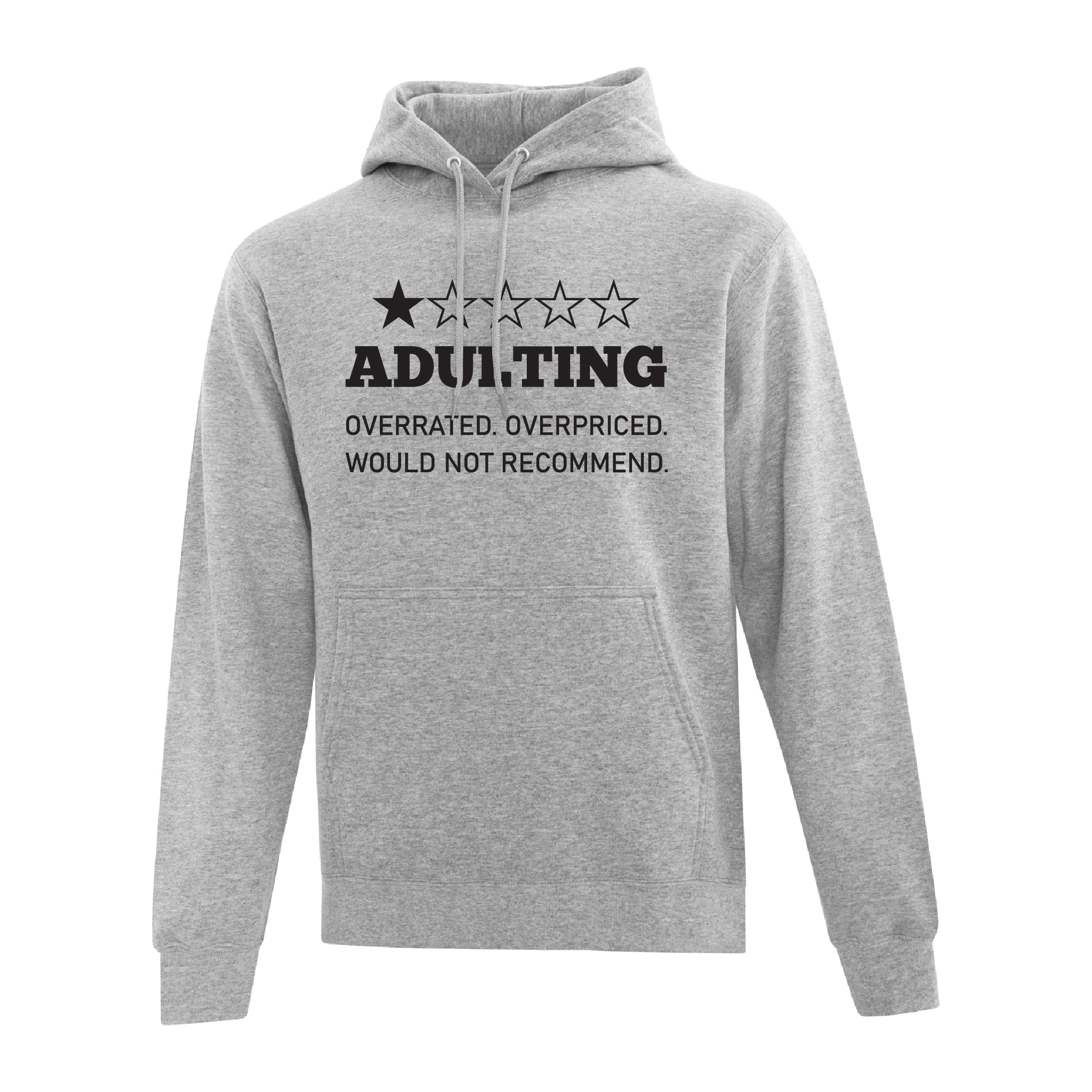 Men's Hoodie - Adulting Not Recommended