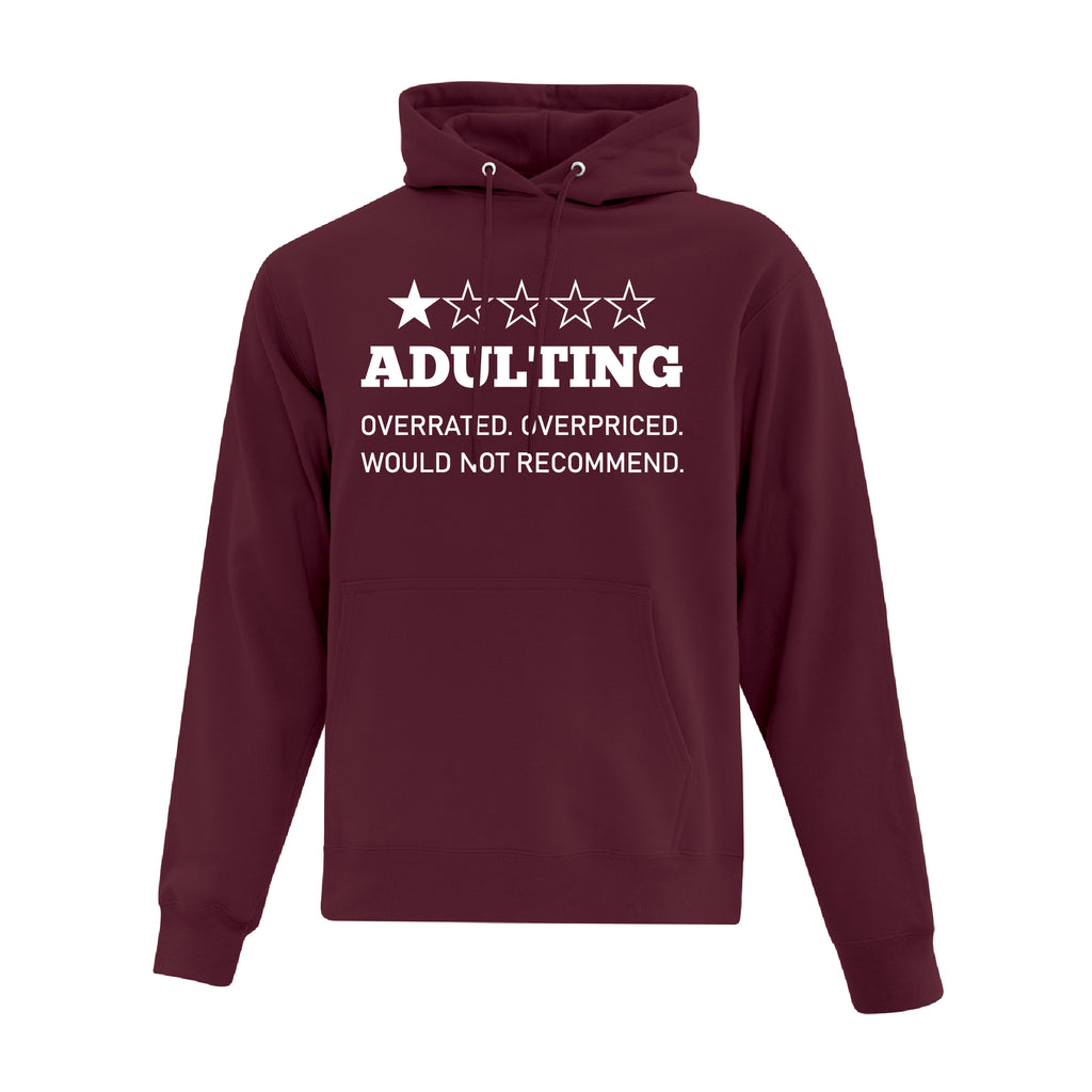 Men's Hoodie - Adulting Not Recommended