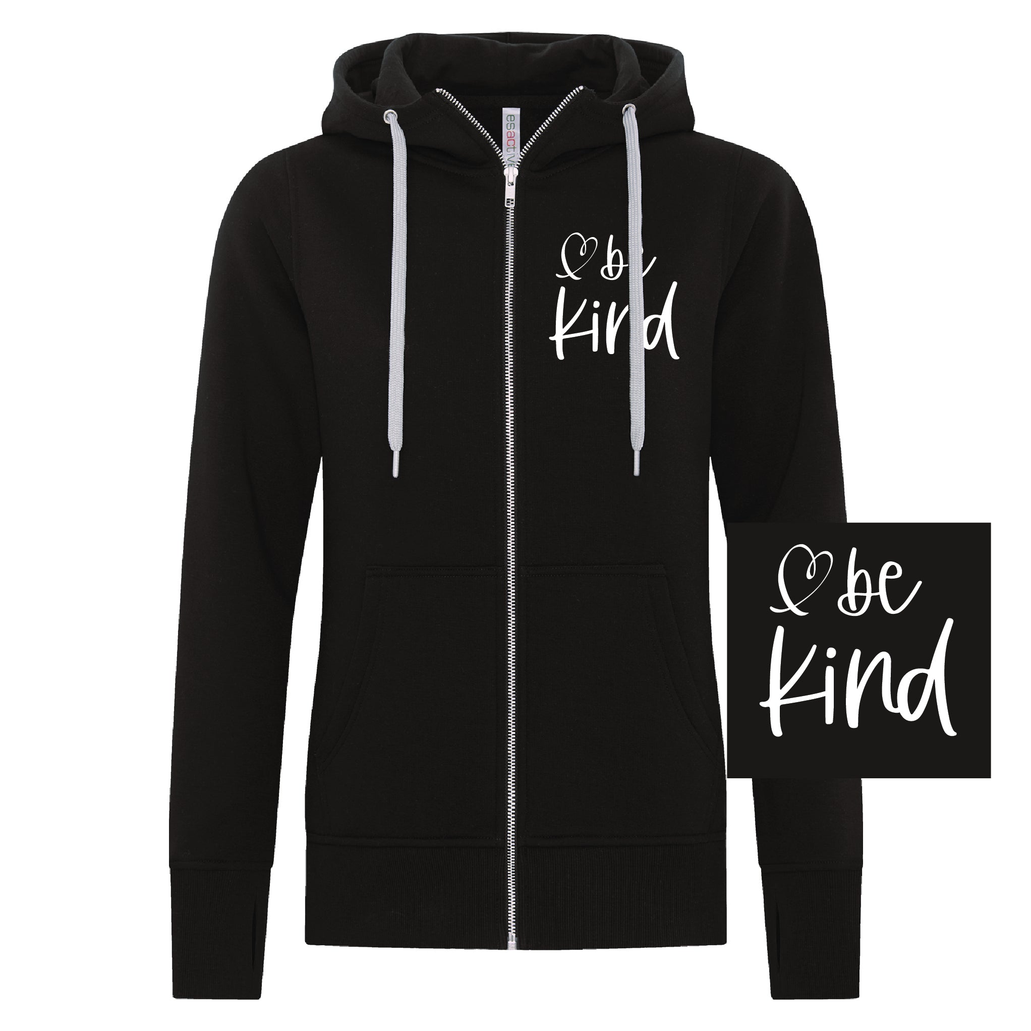 Ladies Full Zip Sweater - Be Kind