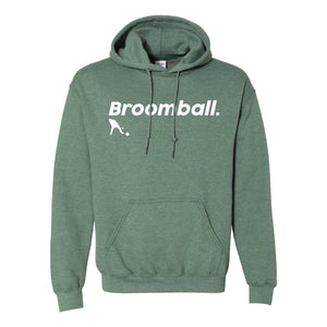 Broomball Player Hoodie Adult & Youth