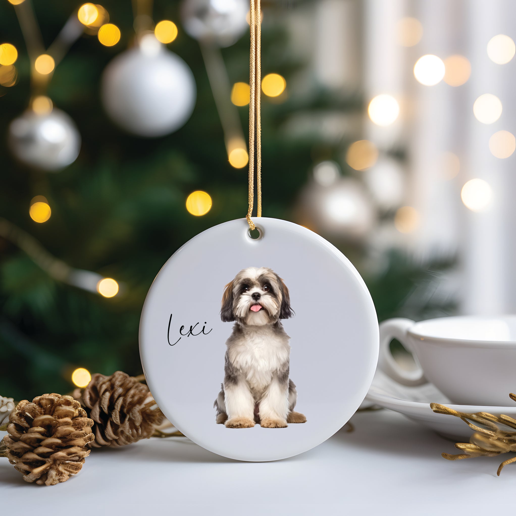 3 Inch Ceramic Ornament - Custom Pet Ornament