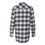 Ladies - Red & White Long Sleeve Flannel