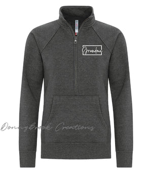 Ladies 1/2 Zip Warm Sweater - Grandma