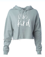 Woman's Lightweight Cropped Hooded Sweatshirt - Be Kind