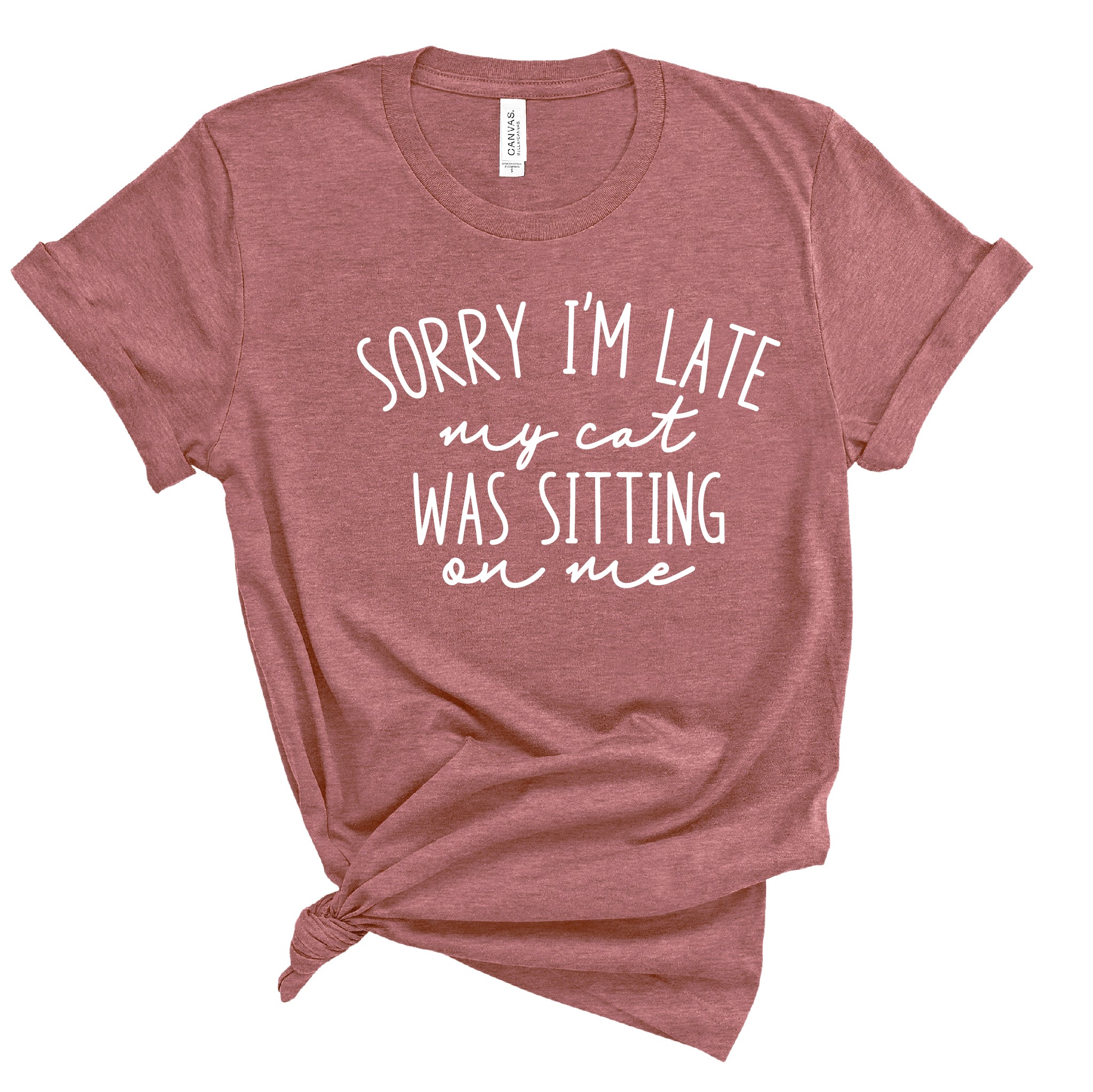 Ladies Tshirt - Sorry I'm Late