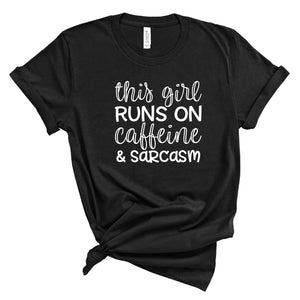 Ladies T-Shirt - Caffeine and Sarcasm