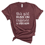 Ladies T-Shirt - Caffeine and Sarcasm