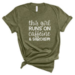 Ladies T-Shirt - Caffeine and Sarcasm