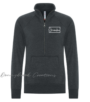 Ladies 1/2 Zip Warm Sweater - Grandma