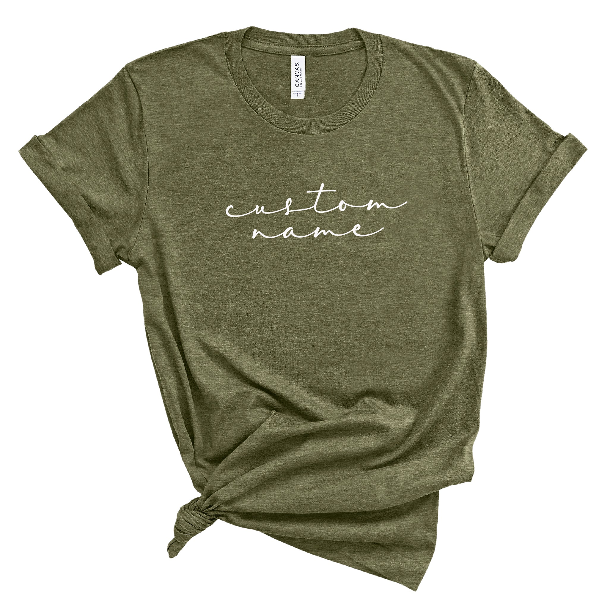 Ladies Tshirt - Custom Name in cursive