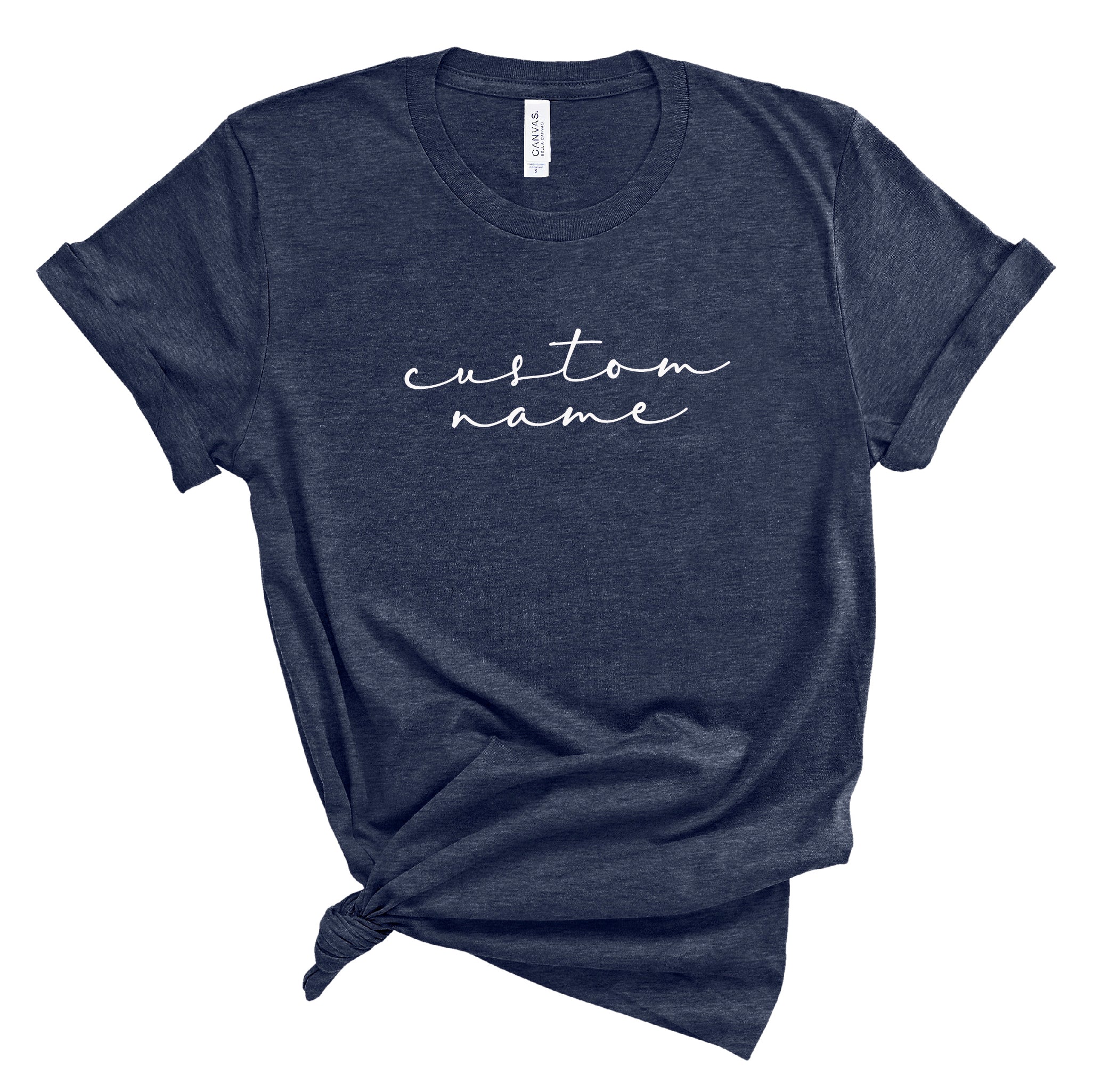 Ladies Tshirt - Custom Name in cursive