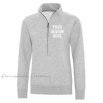 Ladies 1/2 Zip Warm Sweater - Custom Design