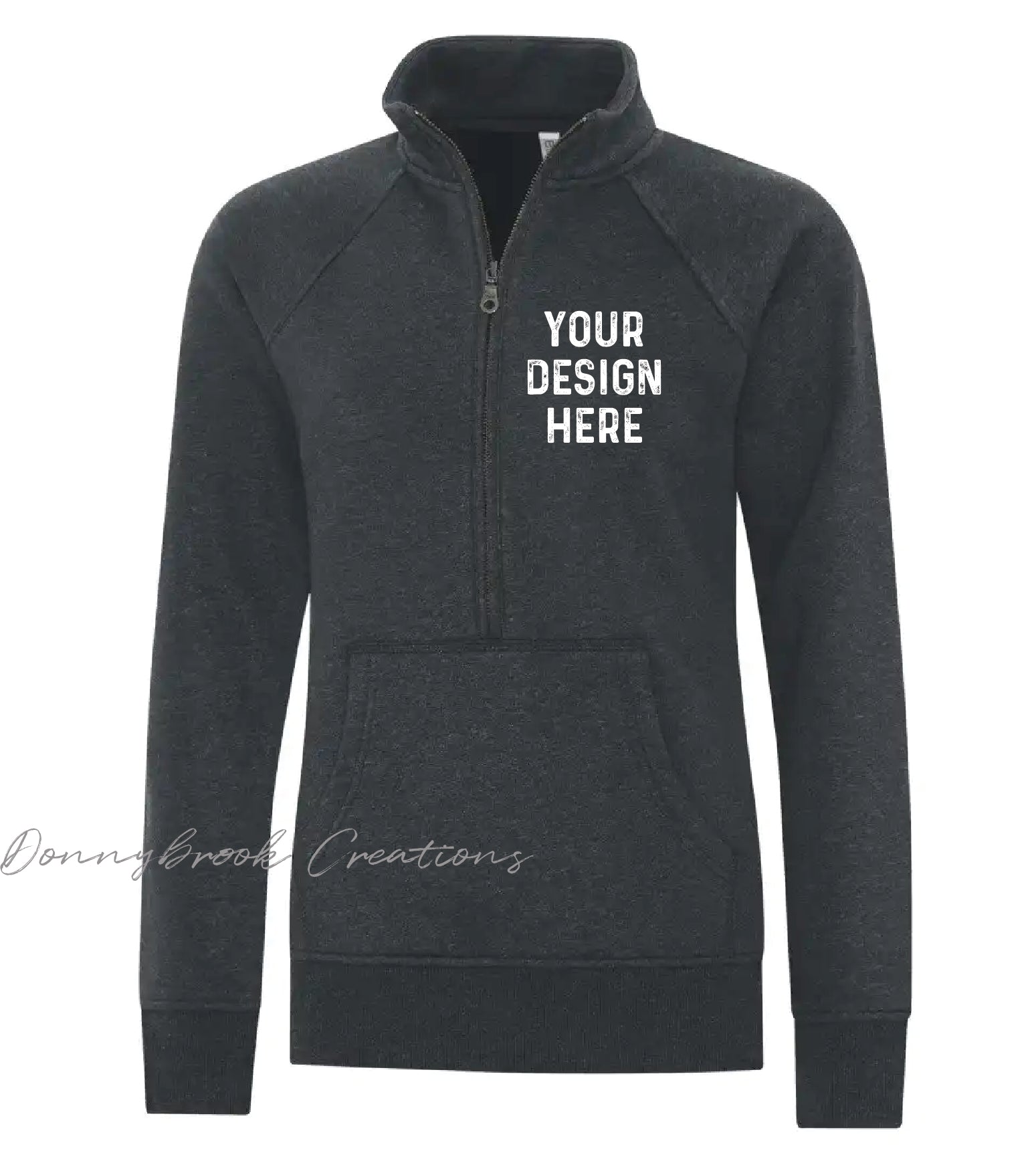 Ladies 1/2 Zip Warm Sweater - Custom Design