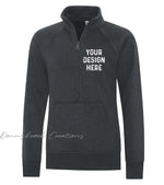 Ladies 1/2 Zip Warm Sweater - Custom Design