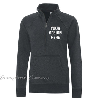 Ladies 1/2 Zip Warm Sweater - Custom Design