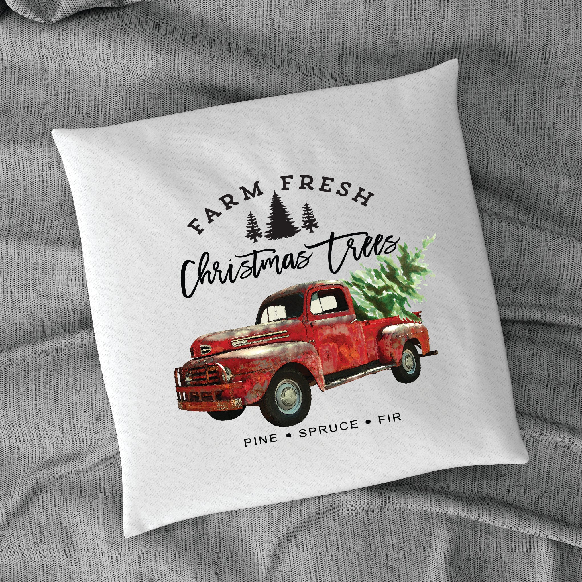 Christmas Pillow - Farm Fresh Christmas Trees