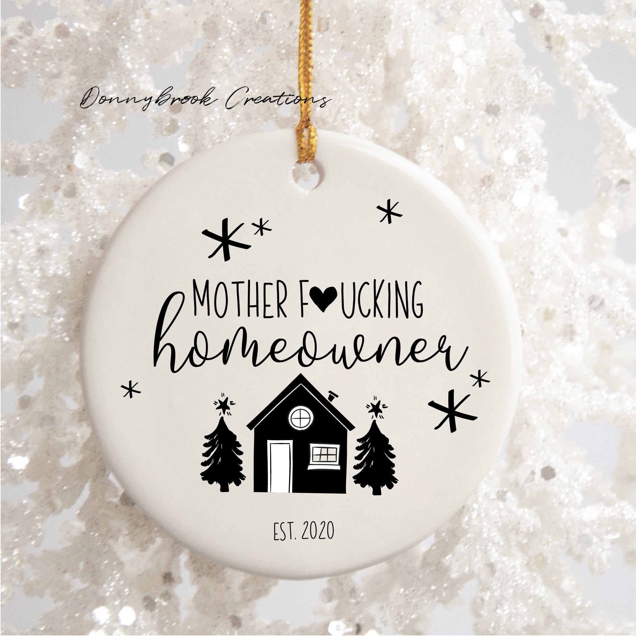 3 Inch Ceramic Ornament - Homeowners Saucy