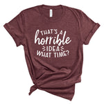 Ladies Tshirt - Horrible Idea