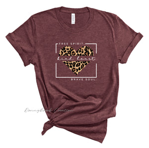 Short Sleeve Tee - Free Spirit Kind Heart