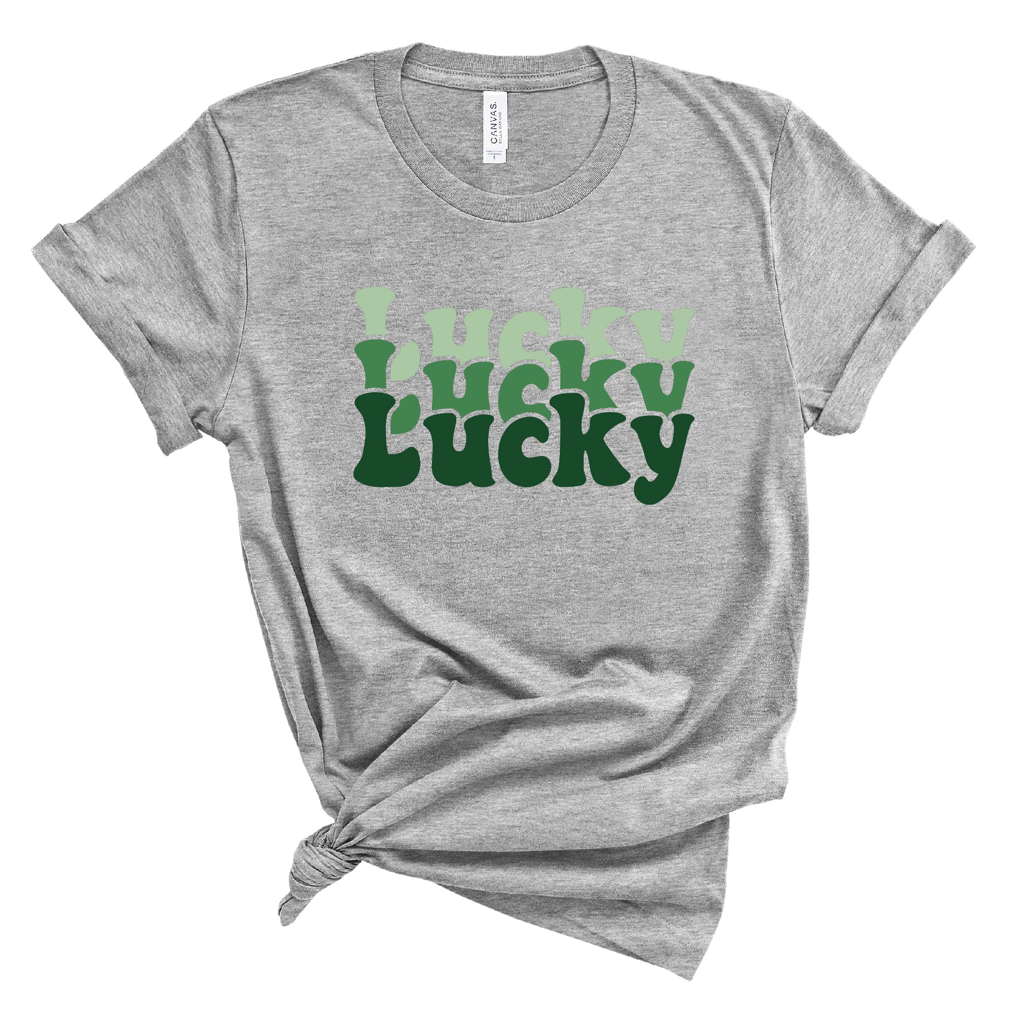 Ladies Tshirt - St.Patricks Day  Luckyx3