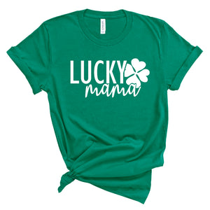 Ladies Tshirt - St.Patricks Day Lucky Mama