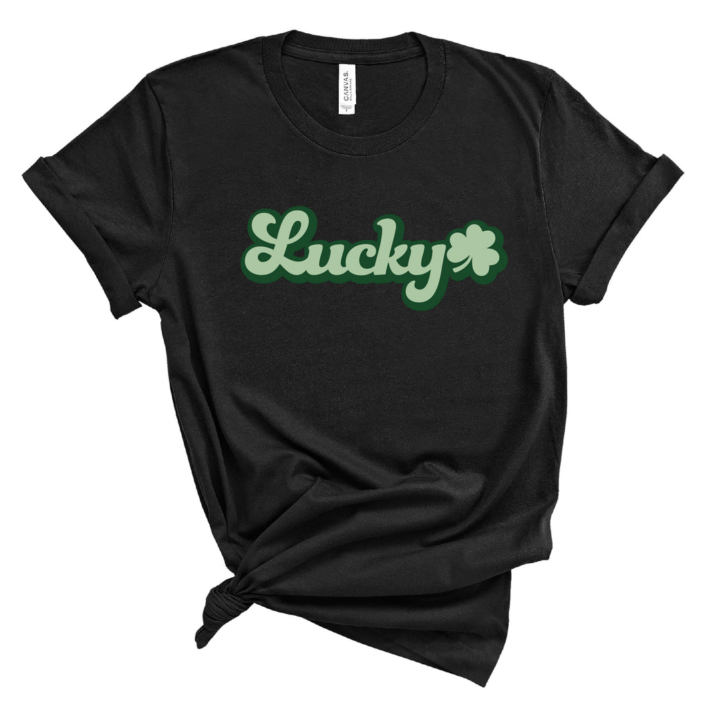 Ladies Tshirt - St.Patricks Day  Lucky Shamrock