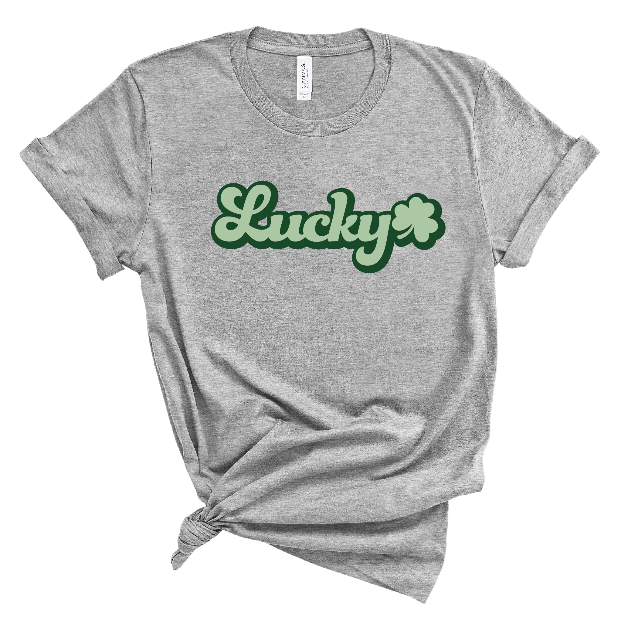 Ladies Tshirt - St.Patricks Day  Lucky Shamrock