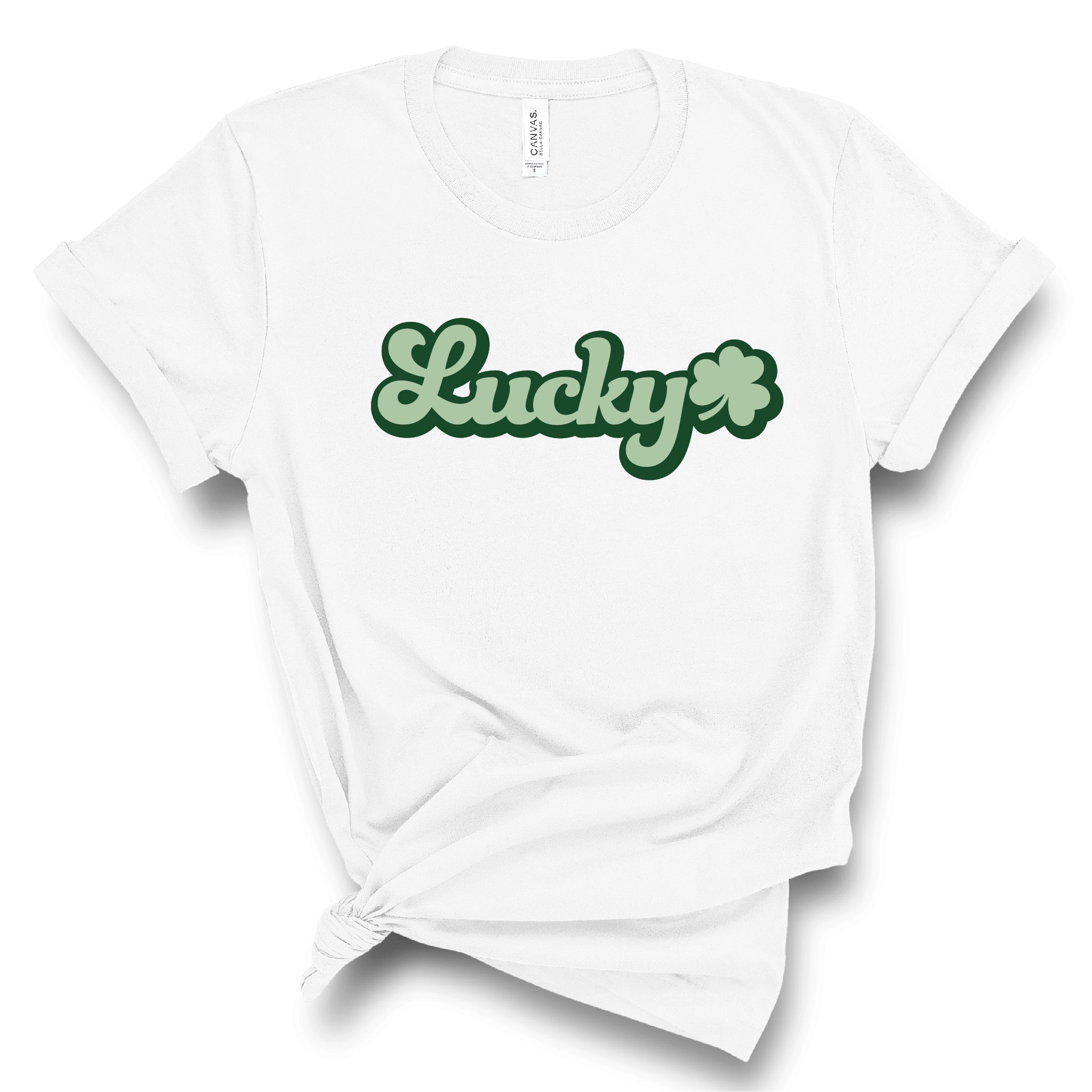 Ladies Tshirt - St.Patricks Day  Lucky Shamrock