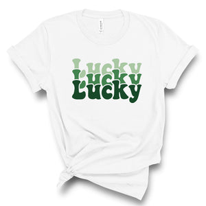 Ladies Tshirt - St.Patricks Day  Luckyx3