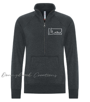 Ladies 1/2 Zip Warm Sweater - Mama