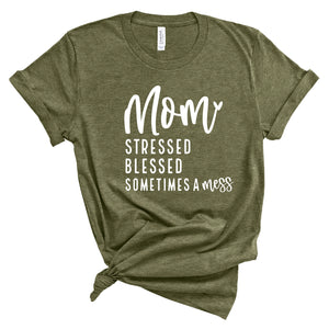 Ladies Tshirt - Mom Stressed