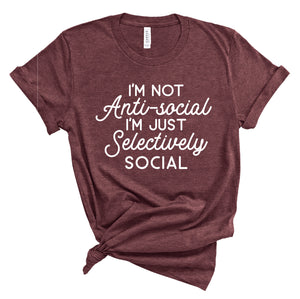 Ladies Tshirt - Selectively Social