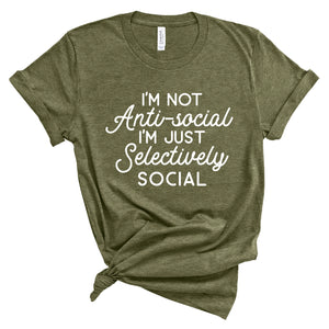 Ladies Tshirt - Selectively Social