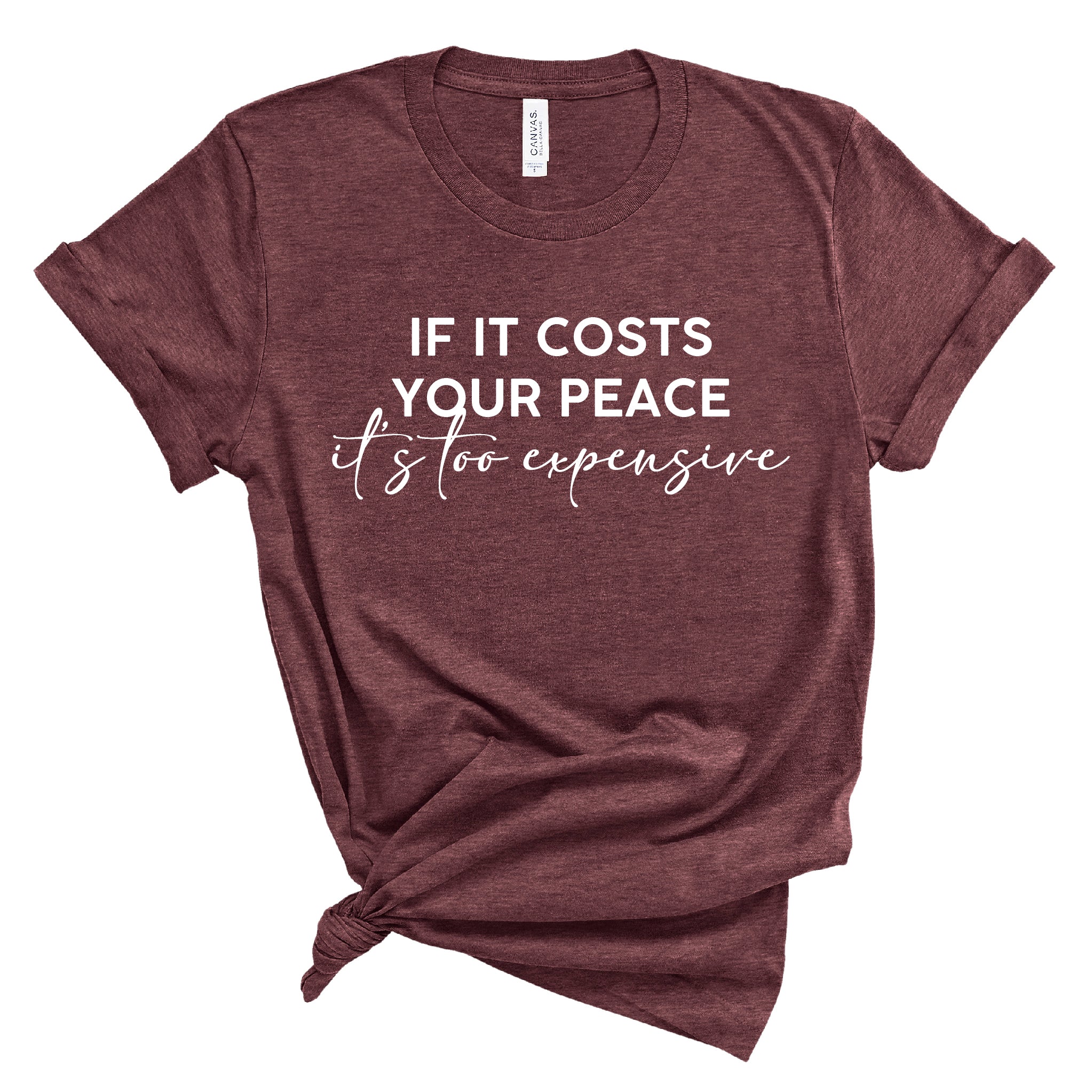 Ladies Tshirt - Costs your peace