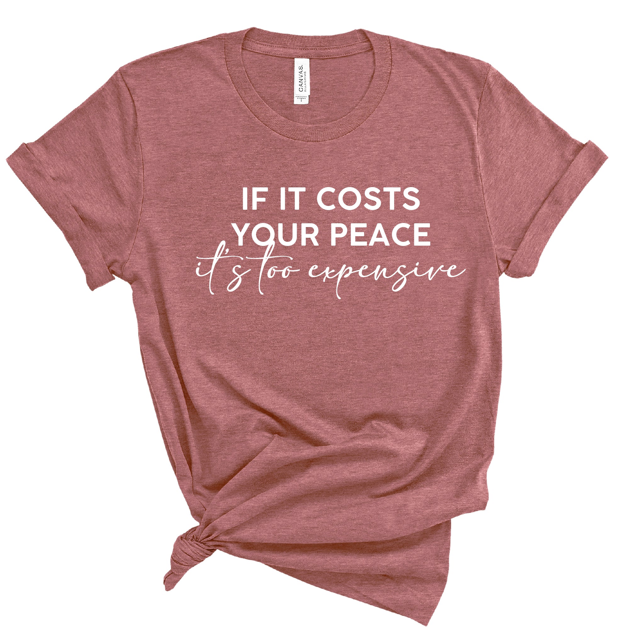 Ladies Tshirt - Costs your peace