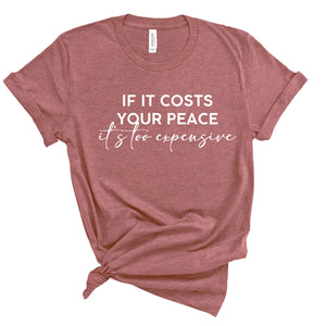 Ladies Tshirt - Costs your peace