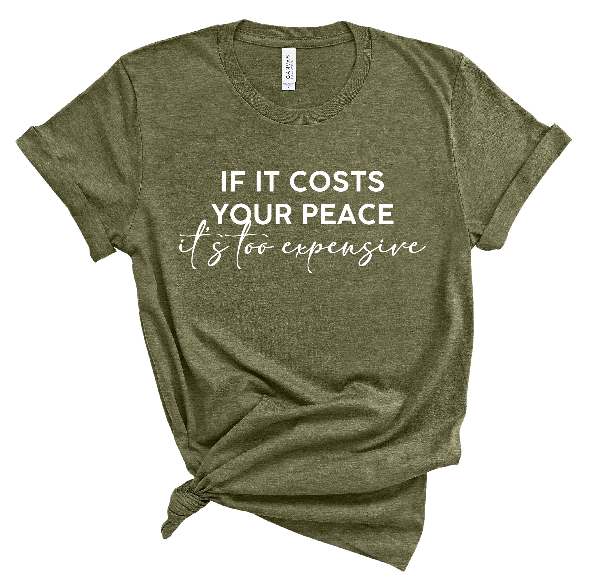 Ladies Tshirt - Costs your peace