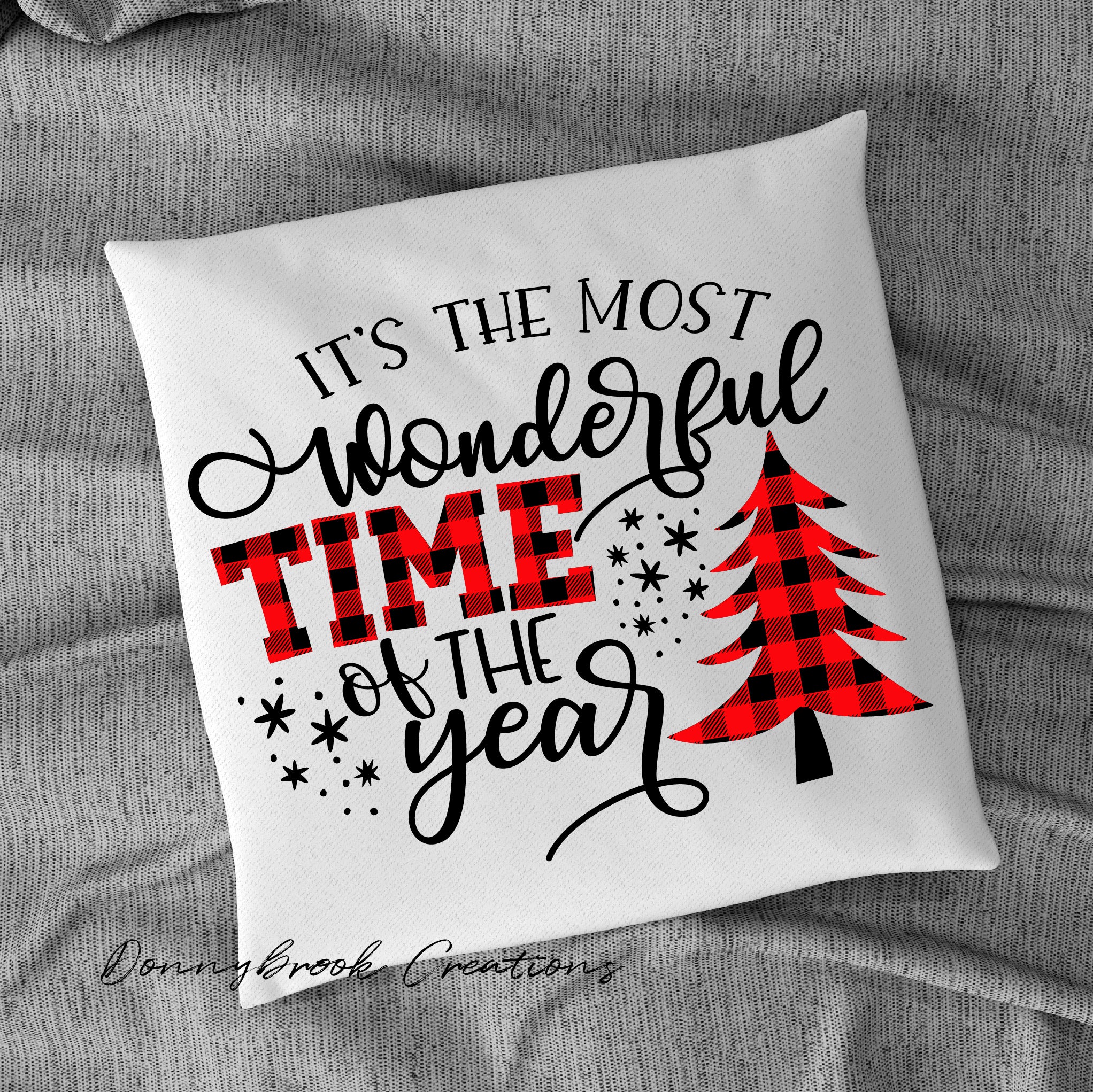 Christmas Pillow - It's the most wonderful time of the year