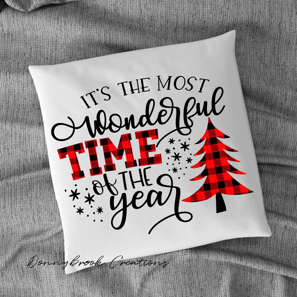 Christmas Pillow - It's the most wonderful time of the year